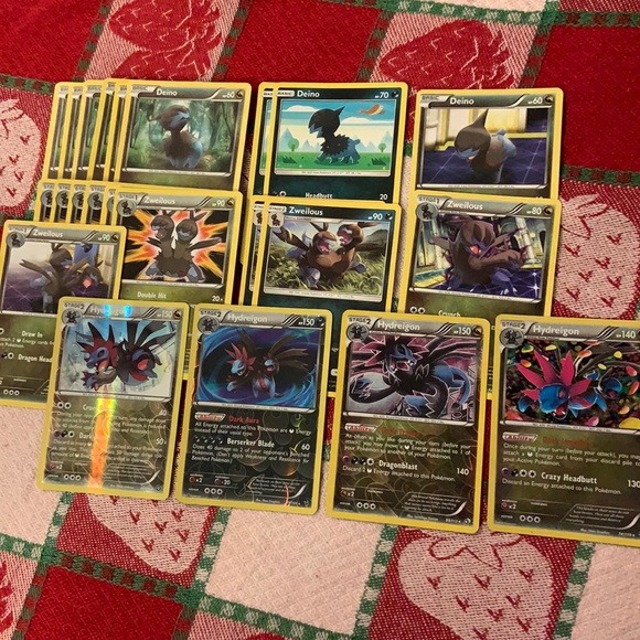 Pokemon TCG Hydreigon/Zweilous/Deino Bundle (23 Cards) - Picture 1 of 16